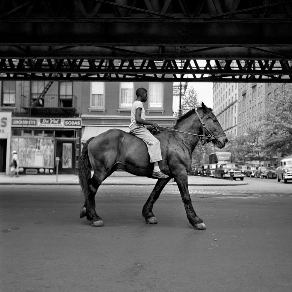 Vivian Maier-Man-on-horse